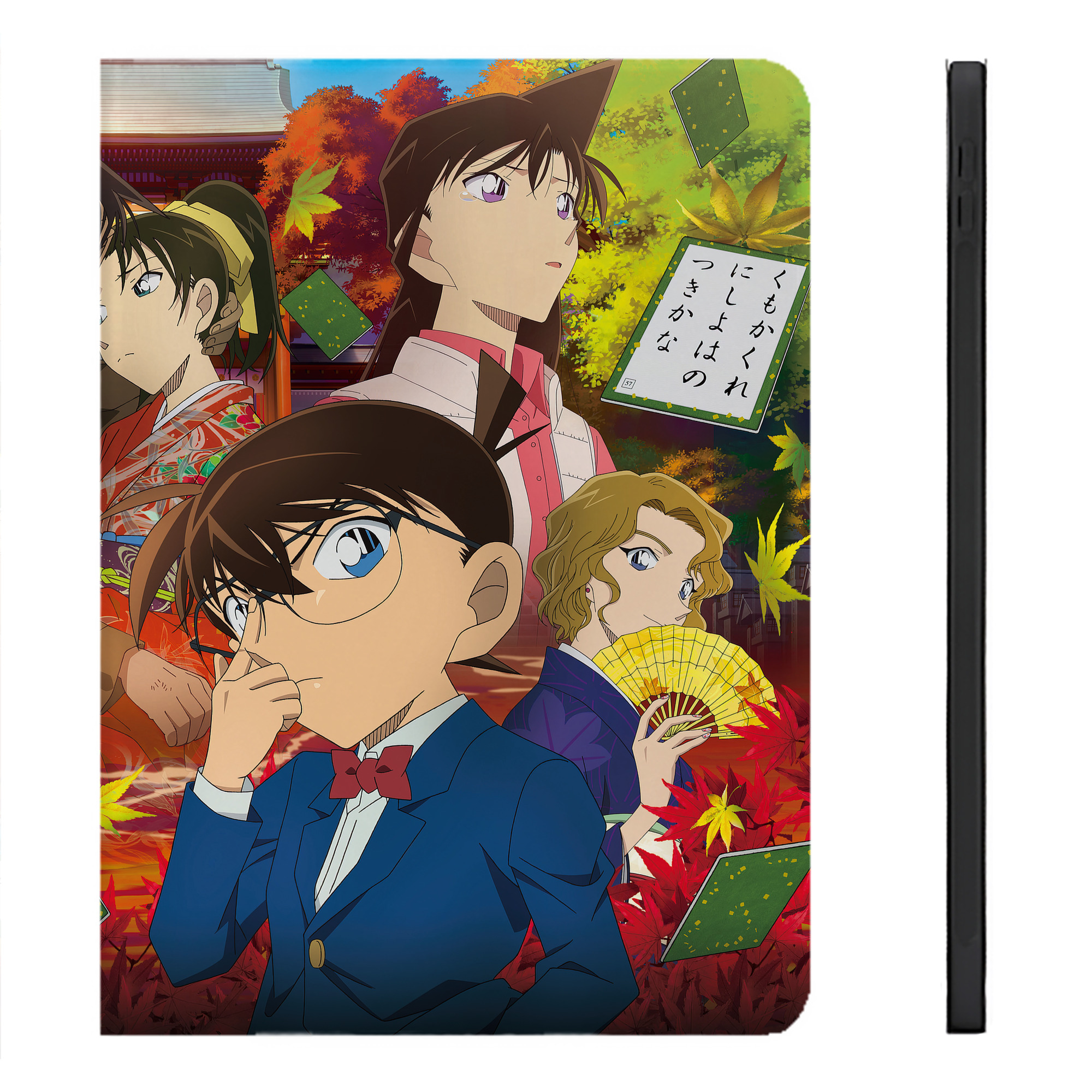 （画像用） 名探偵コナン Detective Conan IPadケース ペンホルダー付き ブックスタイルデザイン